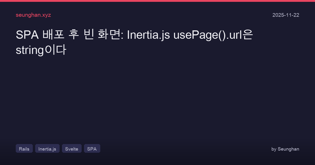 Spa Blank Screen Inertia Usepage Url Debugging